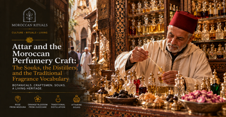 Attar and the Moroccan Perfumery Craft: The Souks, the Distillers, and the Traditional Fragrance Vocabulary