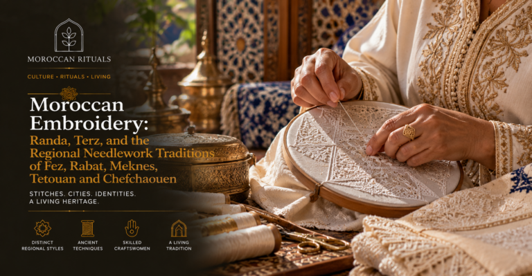 Moroccan Embroidery: Randa, Terz, and the Regional Needlework Traditions of Fez, Rabat, Meknes, Tetouan and Chefchaouen